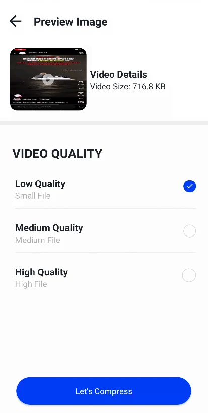 Upload UI Screenshot
